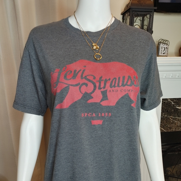 LEVI'S Men's Relaxed Fit Short-Sleeve Crewneck Logo Graphic T-Shirt M - Picture 2 of 6